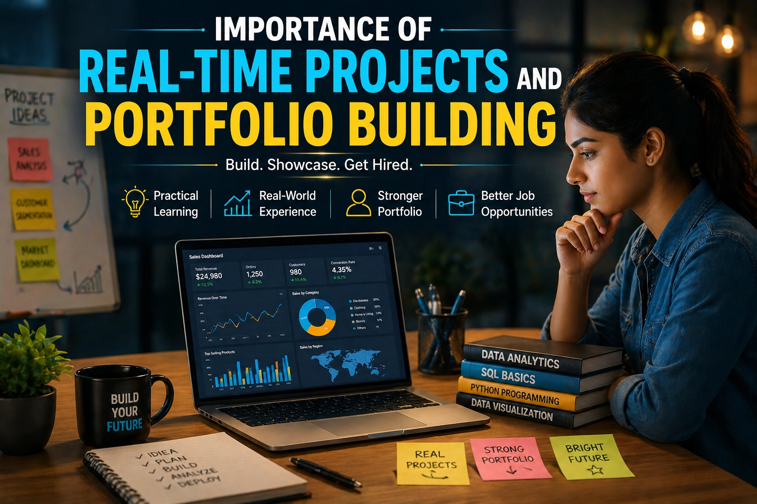 Importance of Real-Time Projects and Portfolio Building